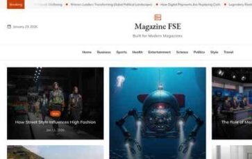 Magazine FSE Pro (screenshot desktop)