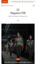 Magazine FSE Pro (screenshot mobile)