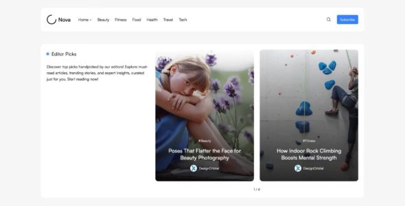 Minimal Blog Nova Pro (DesignOrbital)