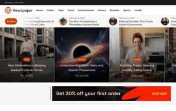 Newspaper FSE Pro (screenshot desktop)