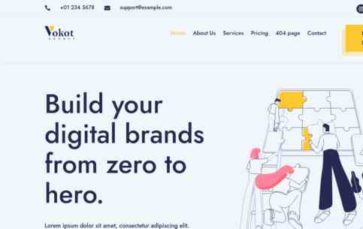 Vokot-IT Solution & Agency (screenshot desktop)