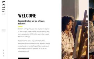 Divi Artist (screenshot desktop)