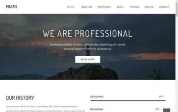 Miami (HasThemes) - (screenshot desktop)