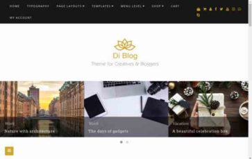 Di Blog Pro (screenshot desktop)