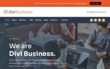 Divi Business (Digital Refresh) (screenshot desktop)