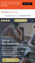 Divi Business (Digital Refresh) (screenshot mobile)