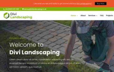 Divi Landscaping (Digital Refresh) (screenshot desktop)
