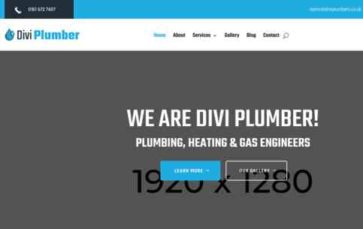 Divi Plumber (Digital Refresh) (screenshot desktop)
