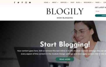 Blogily (screenshot desktop)