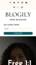 Blogily (screenshot mobile)