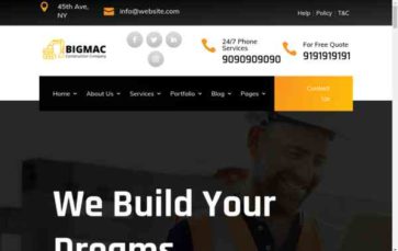 Divi Construction & Architecture (screenshot desktop)