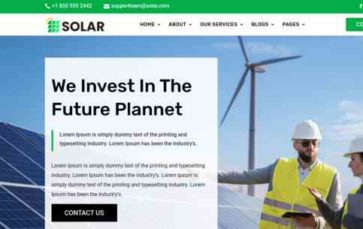 Solar (Divi Awesome) - (screenshot desktop)