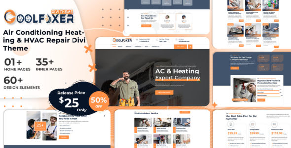 CoolFixer Divi HeatingAir (Divi Builder Plus)