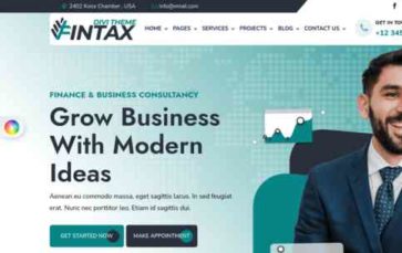 FinTax (Divi Builder Plus) - (screenshot desktop)