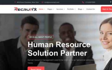 Recruitx (screenshot desktop)
