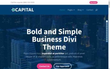 Capital (Divi Codex) - (screenshot desktop)