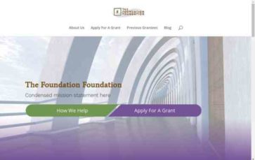 Charitable Foundation (screenshot desktop)