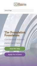 Charitable Foundation (screenshot mobile)