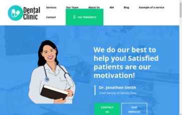 Dental Clinic (Richard) - (screenshot desktop)