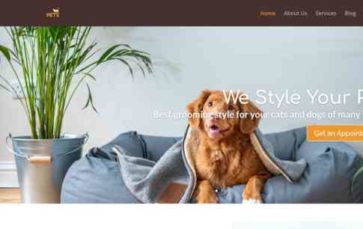 Divi Pets Grooming (screenshot desktop)