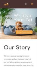 Divi Pets Grooming (screenshot mobile)
