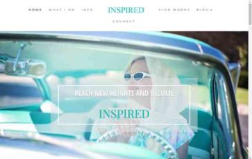 Inspired (Pretty Web Design) - (screenshot desktop)