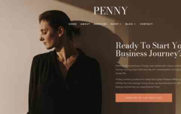 Penny (Pretty Web Design) (screenshot desktop)