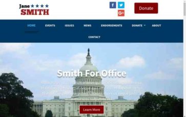 Political (Online Candidate) (screenshot desktop)