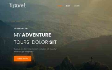 Travel (French Divi) - (screenshot desktop)