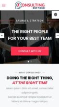 Consulting Divi (screenshot mobile)
