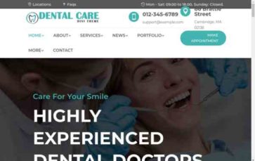 Dental Care (Divi-Childthemes) (screenshot desktop)