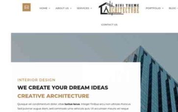 Divi Architect & Interior (screenshot desktop)