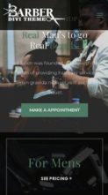 Divi Barber (screenshot mobile)