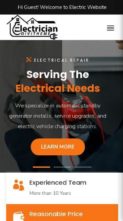 Divi Electrician (Divi-Childthemes) - (screenshot mobile)