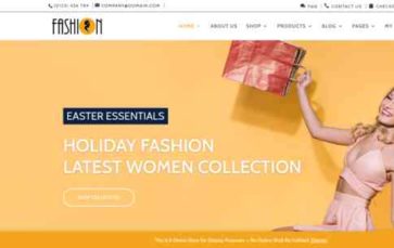 Divi Fashion Shop (Divi-Childthemes) - (screenshot desktop)