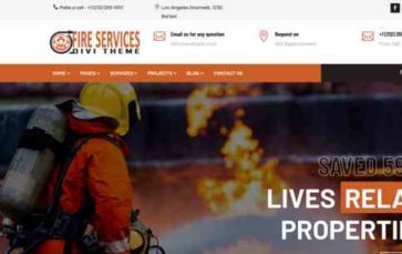 Divi Fire Services (screenshot desktop)
