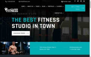 Divi Fitness (Divi-Childthemes) (screenshot desktop)