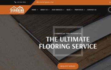 Divi Flooring Services (screenshot desktop)