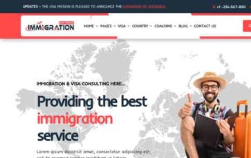 Divi Immigration (screenshot desktop)