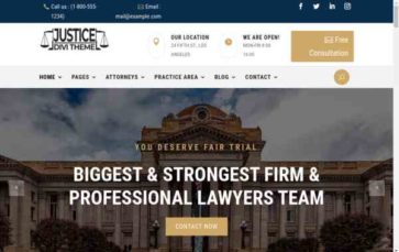 Divi Justice (Divi-Childthemes) (screenshot desktop)