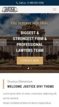 Divi Justice (Divi-Childthemes) (screenshot mobile)