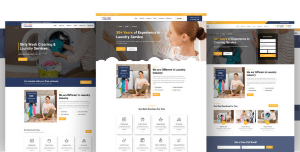 Divi Laundry Services (Divi-Childthemes)