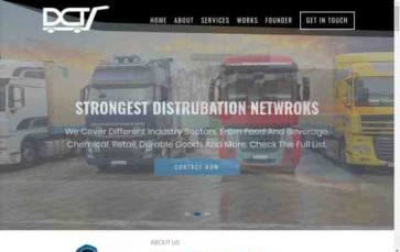 Divi Logistic (screenshot desktop)