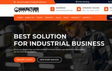 Divi Manufacturer (screenshot desktop)