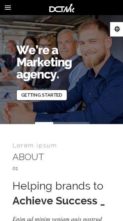 Divi Marketing Agency (screenshot mobile)