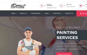 Divi Painting Services (screenshot desktop)