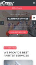 Divi Painting Services (screenshot mobile)