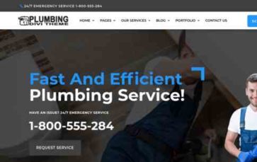Divi Plumber (Divi-Childthemes) (screenshot desktop)