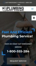 Divi Plumber (Divi-Childthemes) (screenshot mobile)