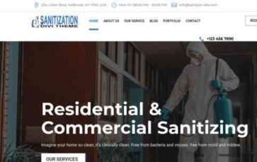 Divi Sanitize & Pest Control (screenshot desktop)